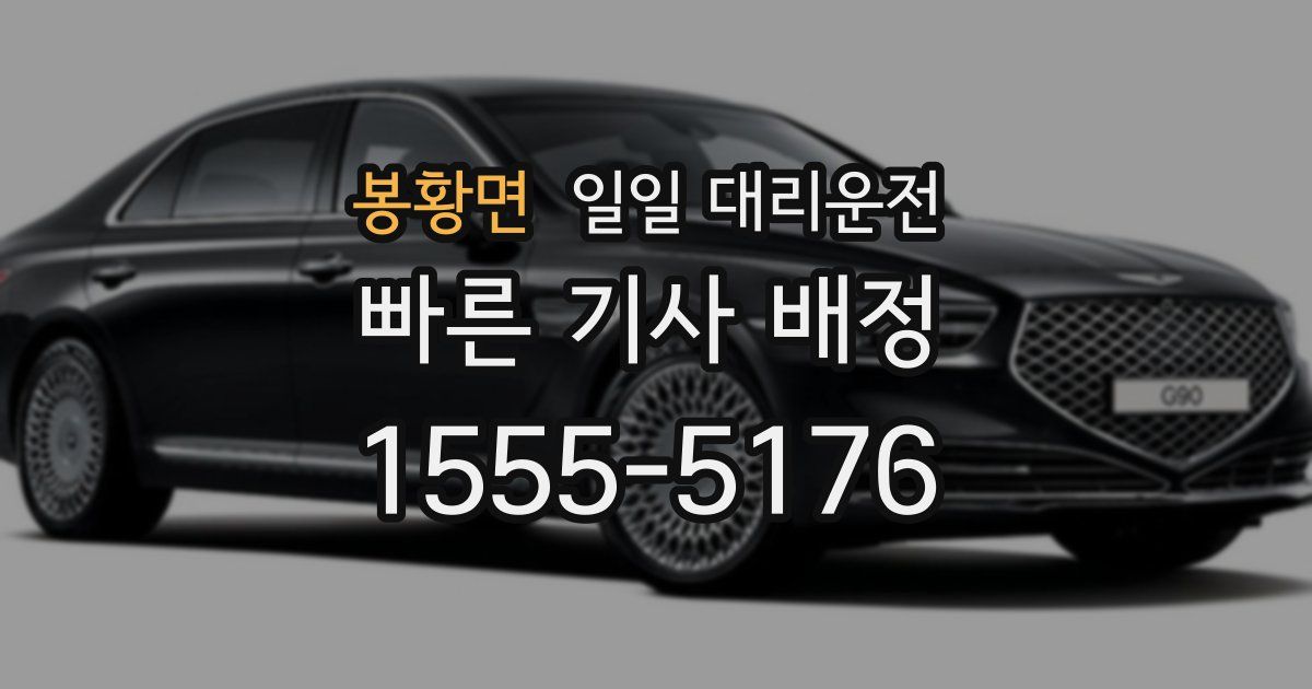 봉황면 일일 대리운전