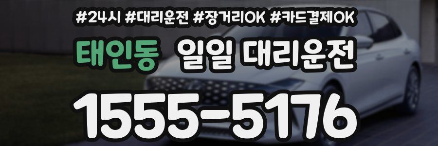 태인동 일일 대리운전