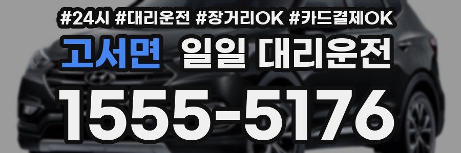 고서면 일일 대리운전