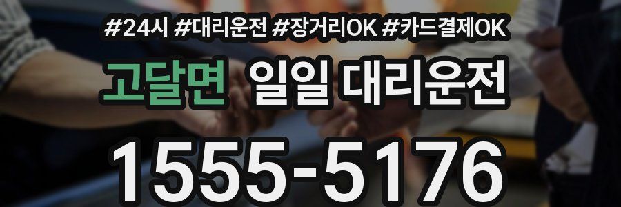 고달면 일일 대리운전