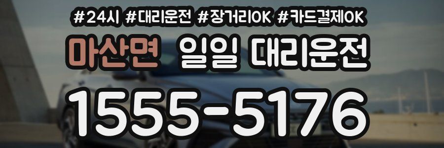 마산면 일일 대리운전