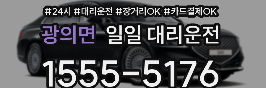 광의면 일일 대리운전