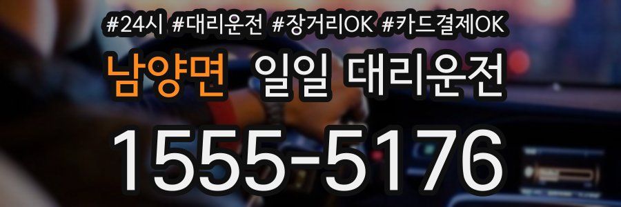 남양면 일일 대리운전