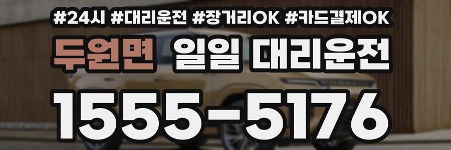 두원면 일일 대리운전