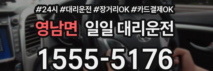 영남면 일일 대리운전