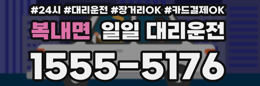 복내면 일일 대리운전