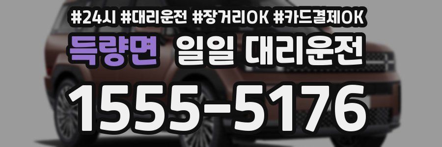 득량면 일일 대리운전