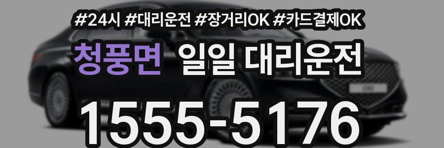 청풍면 일일 대리운전