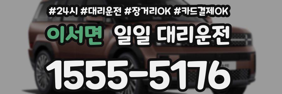 이서면 일일 대리운전