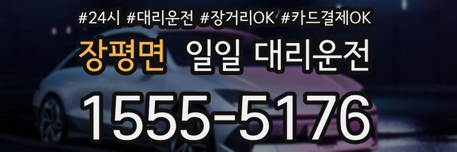 장평면 일일 대리운전