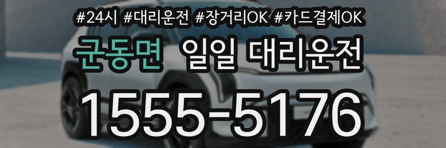 군동면 일일 대리운전