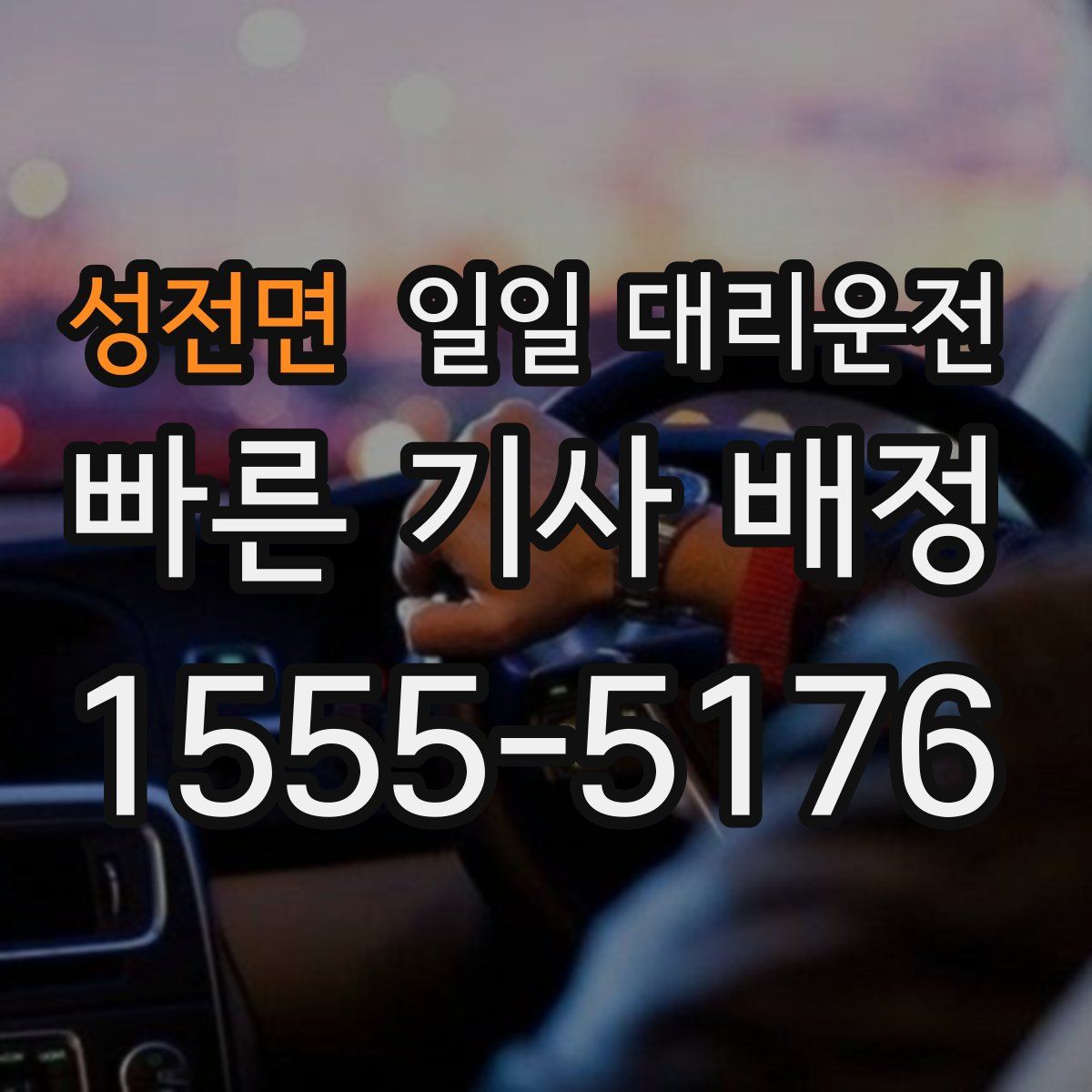 성전면 일일 대리운전
