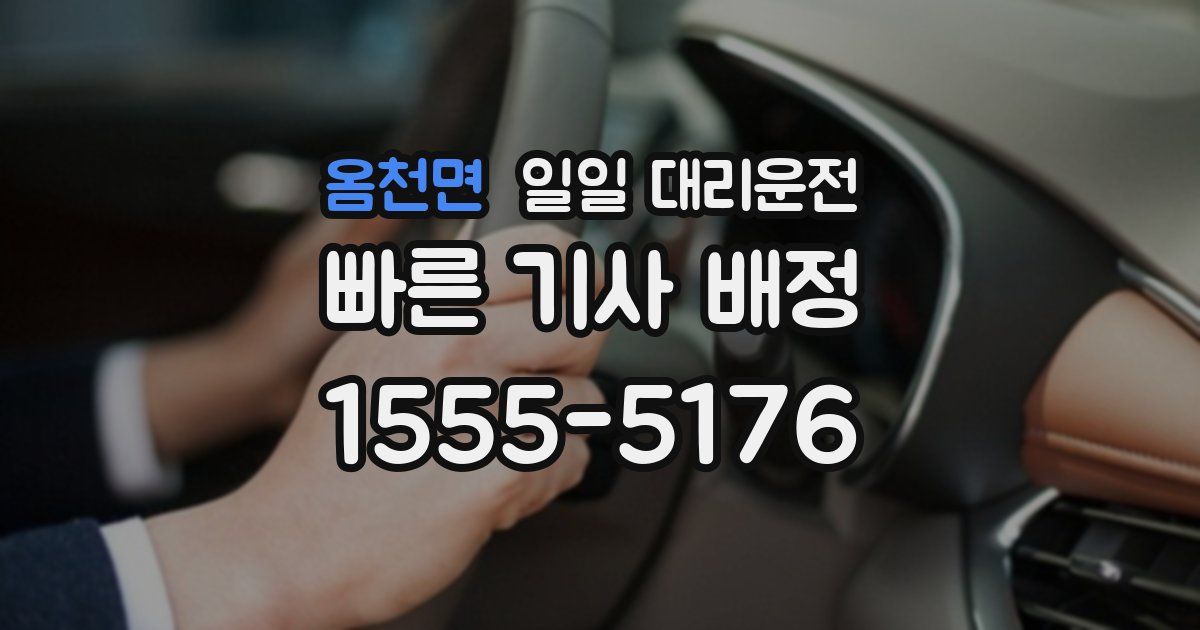 옴천면 일일 대리운전
