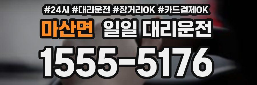 마산면 일일 대리운전