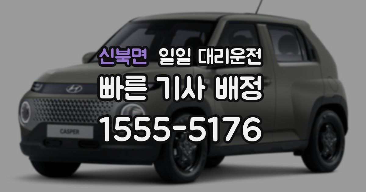 신북면 일일 대리운전