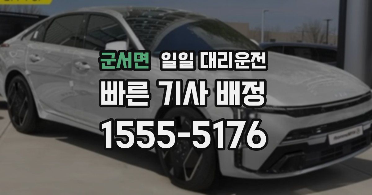 군서면 일일 대리운전