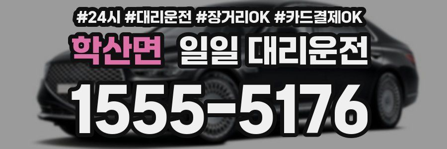학산면 일일 대리운전