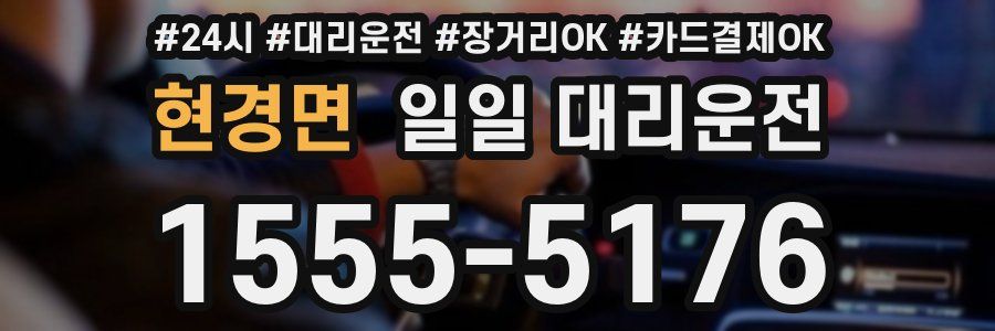 현경면 일일 대리운전