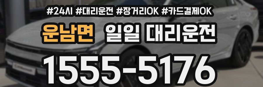 운남면 일일 대리운전
