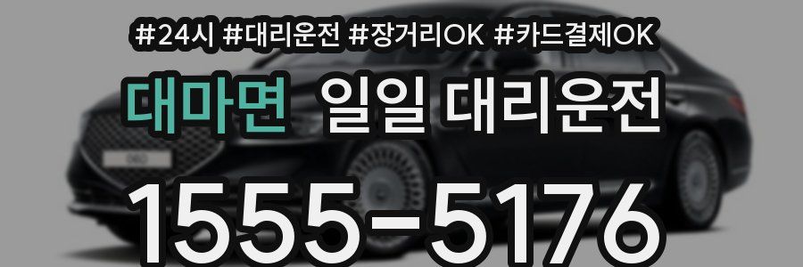 대마면 일일 대리운전