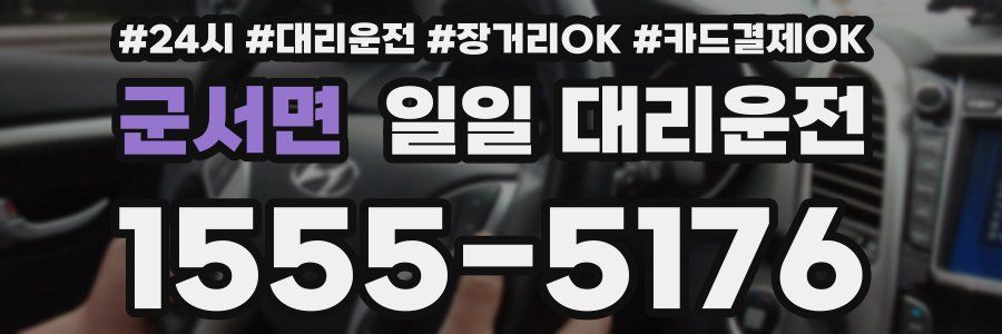 군서면 일일 대리운전