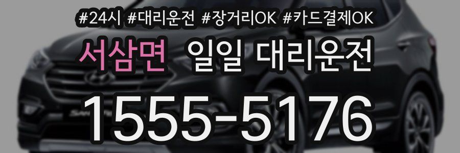 서삼면 일일 대리운전