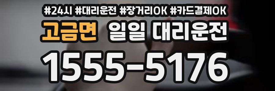 고금면 일일 대리운전