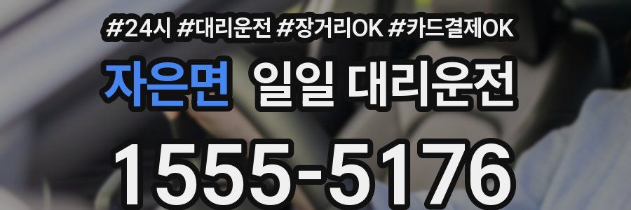 자은면 일일 대리운전