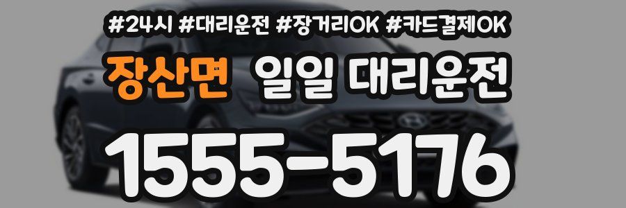 장산면 일일 대리운전