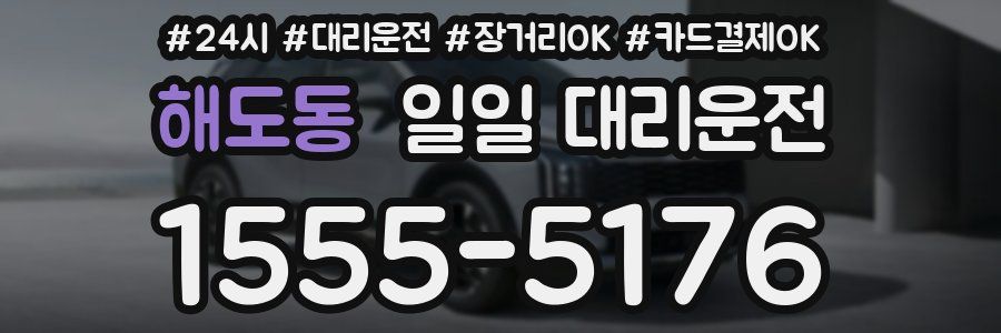 해도동 일일 대리운전