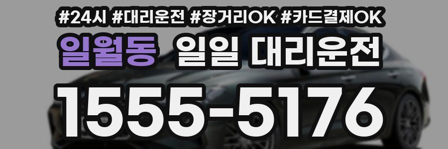일월동 일일 대리운전