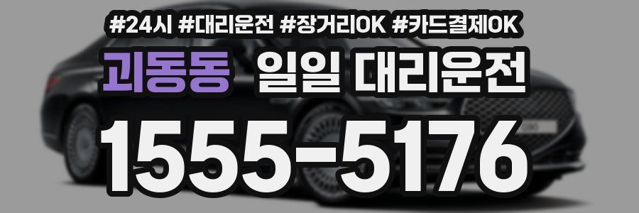 괴동동 일일 대리운전