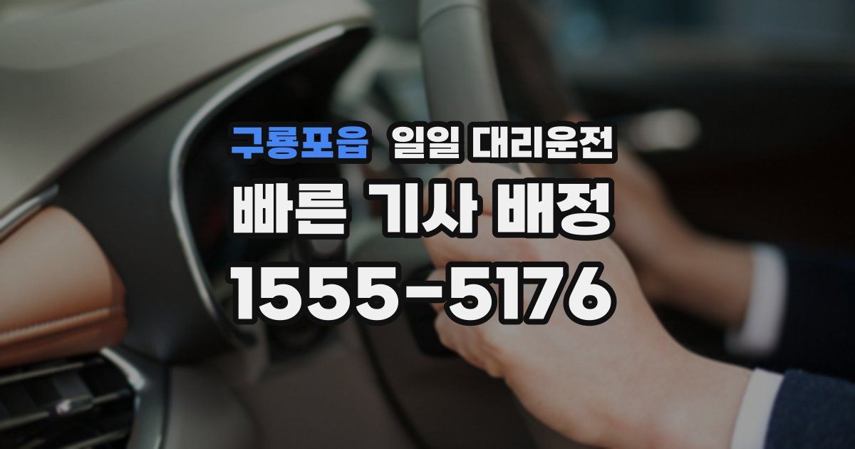 구룡포읍 일일 대리운전