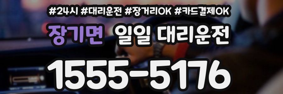 장기면 일일 대리운전