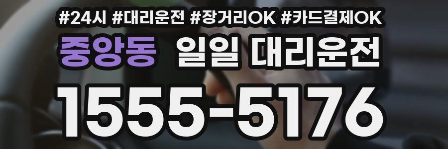 중앙동 일일 대리운전