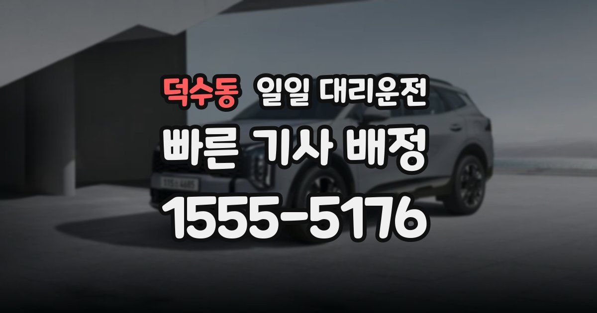 덕수동 일일 대리운전