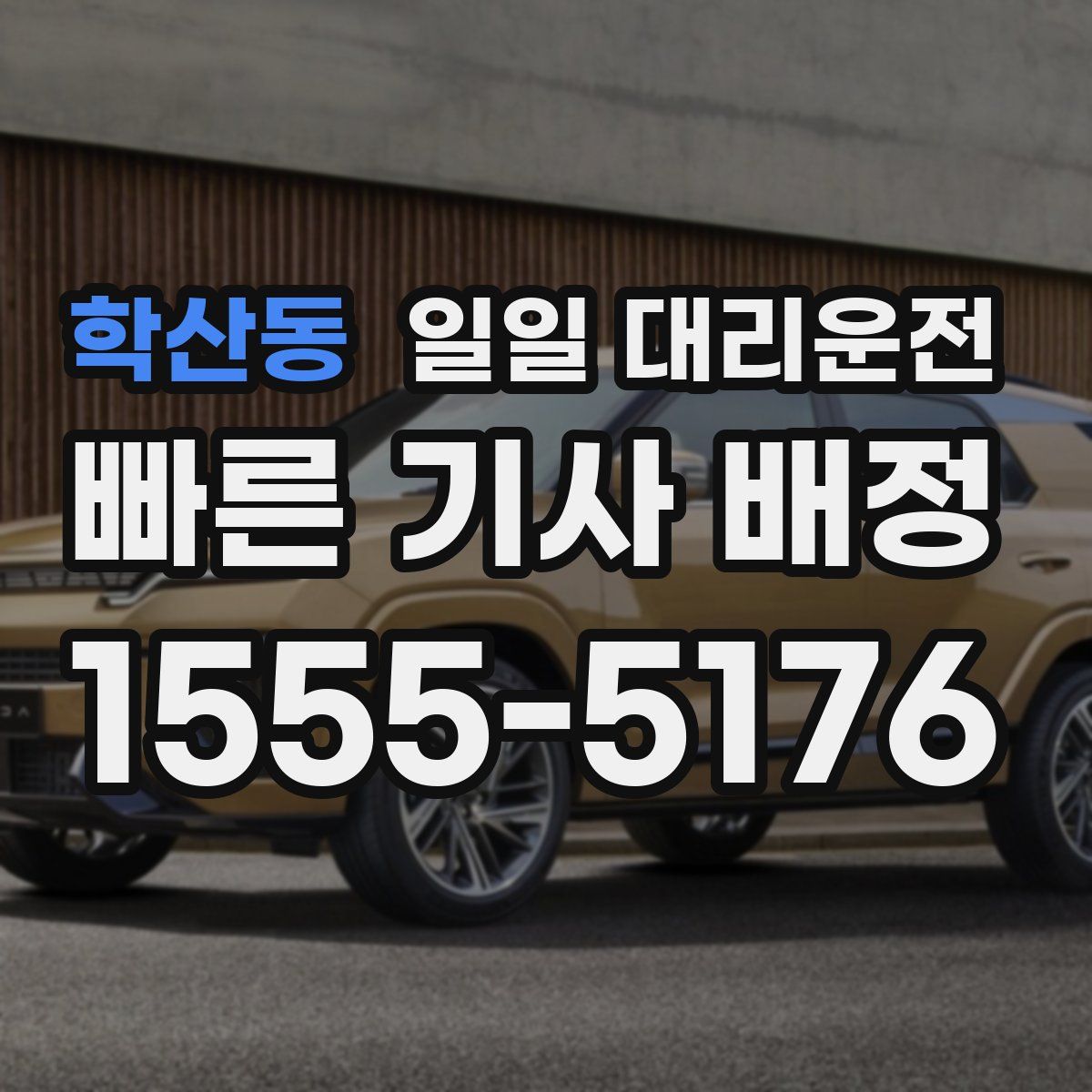 학산동 일일 대리운전