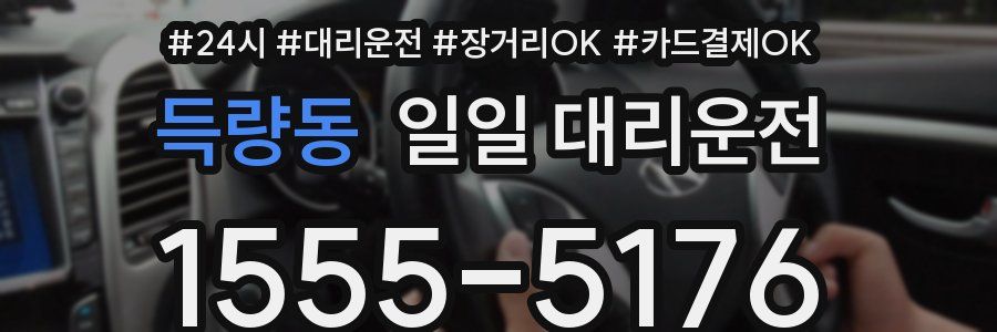 득량동 일일 대리운전