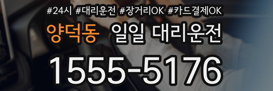 양덕동 일일 대리운전