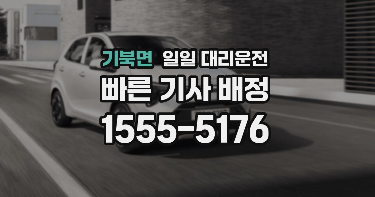 기북면 일일 대리운전