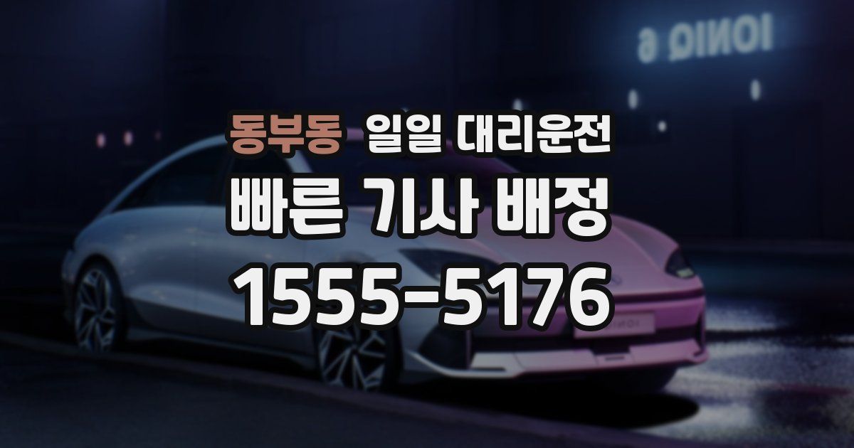동부동 일일 대리운전