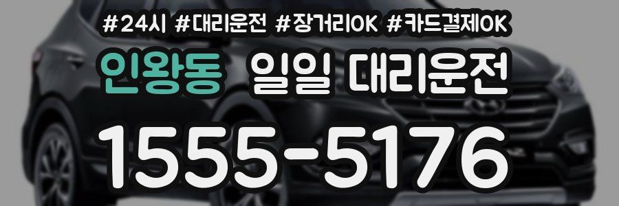 인왕동 일일 대리운전
