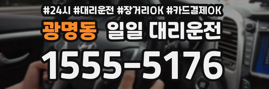 광명동 일일 대리운전