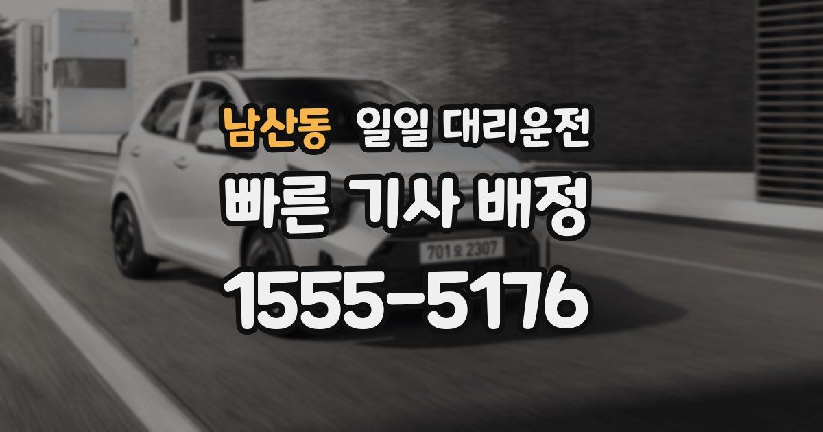 남산동 일일 대리운전