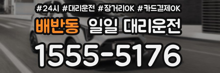 배반동 일일 대리운전