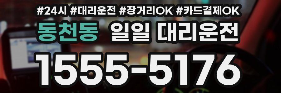 동천동 일일 대리운전