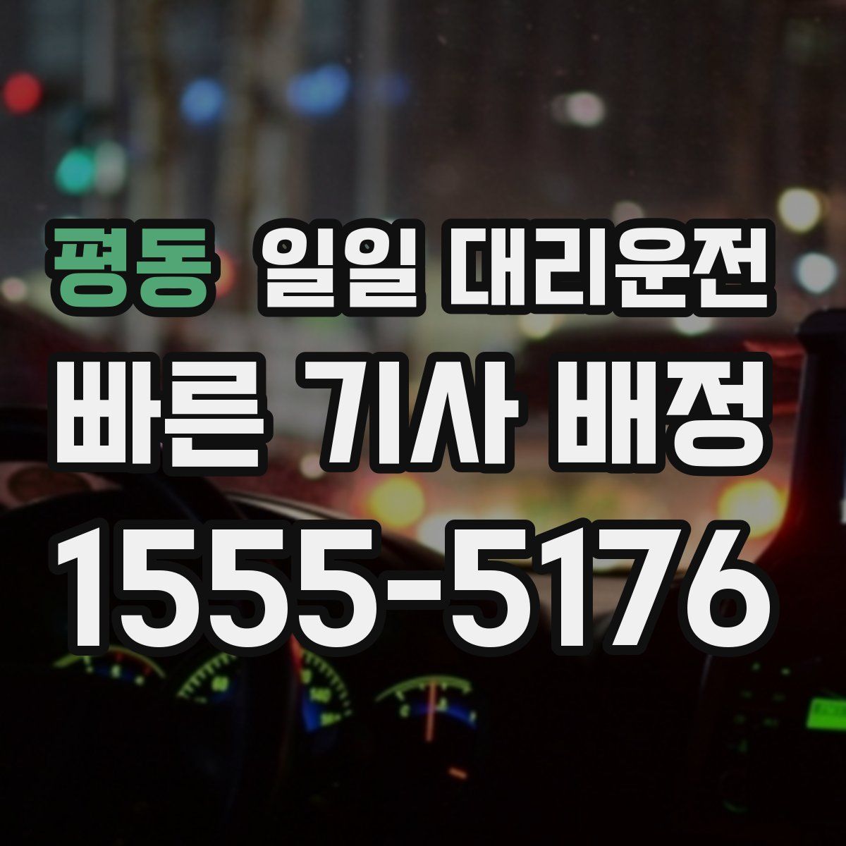 평동 일일 대리운전
