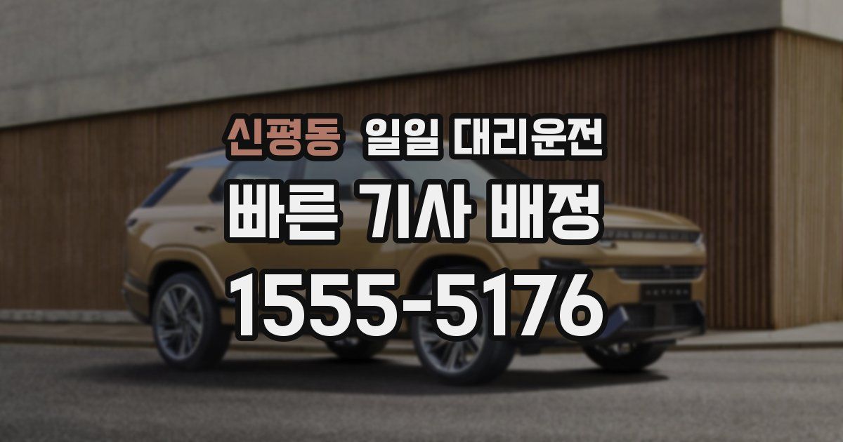 신평동 일일 대리운전