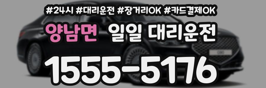 양남면 일일 대리운전
