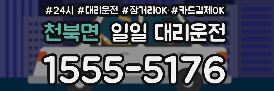 천북면 일일 대리운전